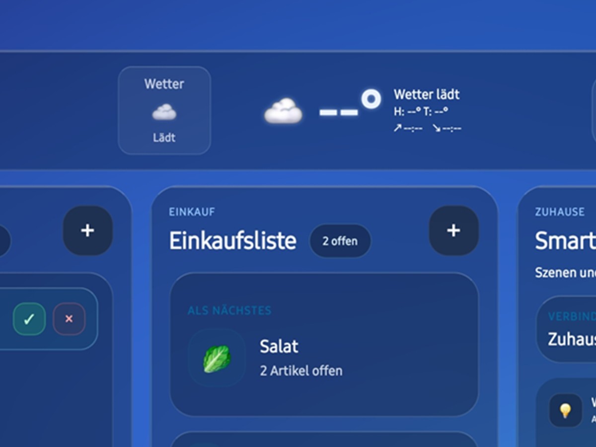 Yunilo Einkaufsliste Familie als gemeinsamer Einkaufsbereich im Familienboard